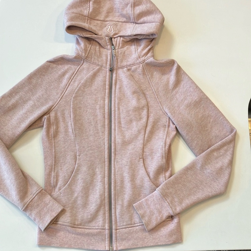 Lululemon millennial pink heathered scuba hoodie size 6 - Picture 3 of 4